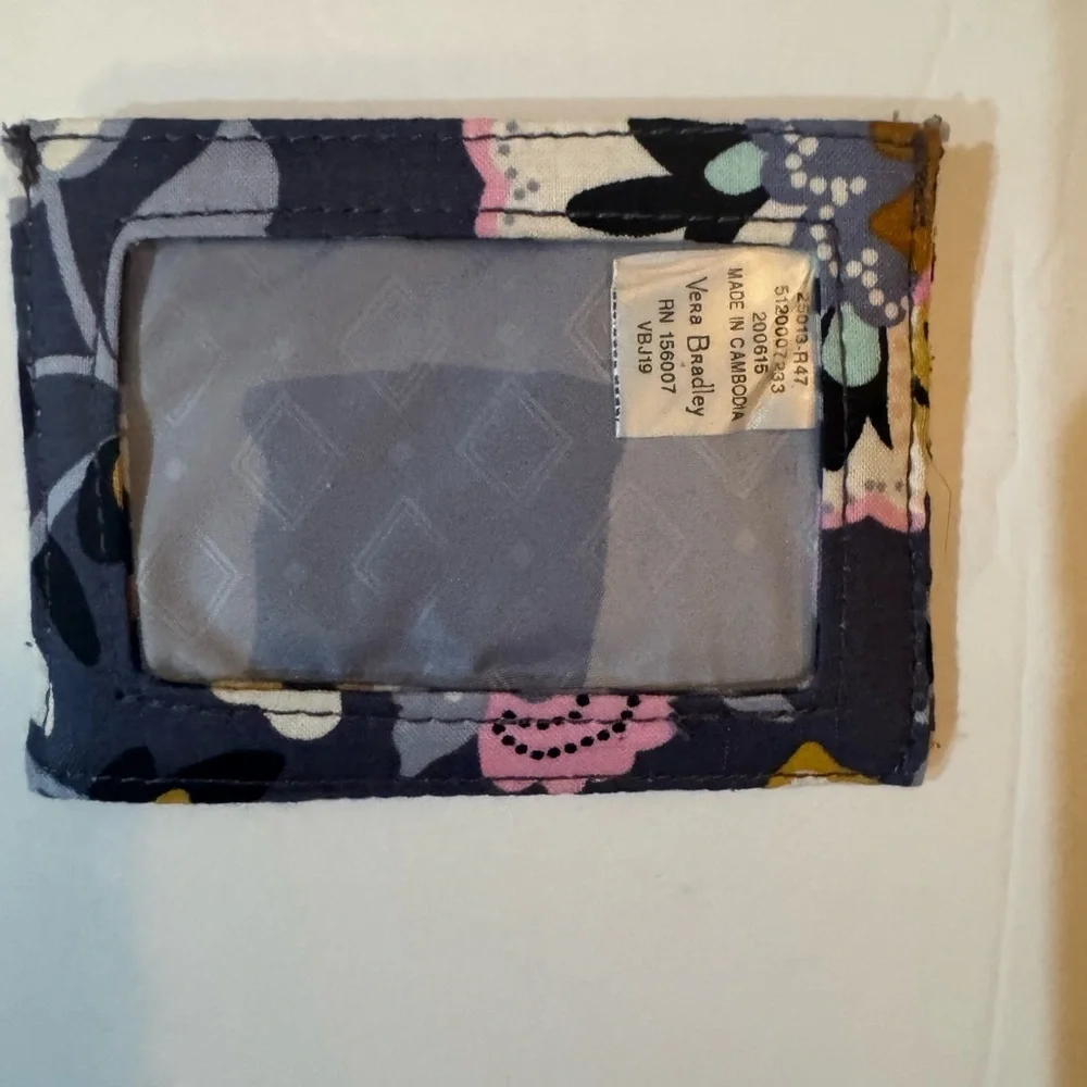 Vera Bradley Card Case In The Charmont Meadow Pattern